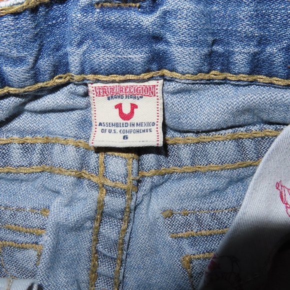 Vintage Y2K Rare True Religion Sunshine yellow Rainbow Joey flare boot Big T 6 - Picture 5 of 9